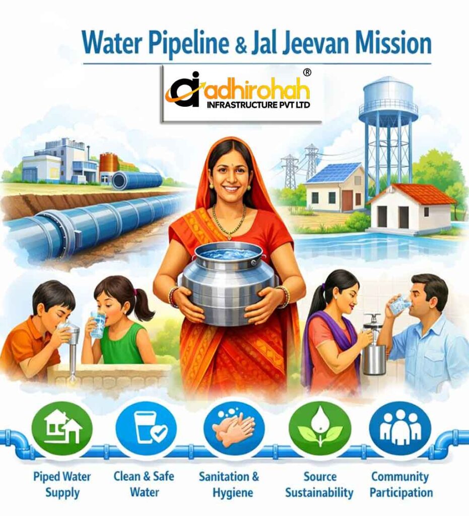 Water Pipeline & Jal Jeevan Mission (JJM)